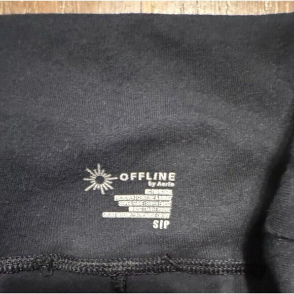 Offline by Aerie OG Super Flare Leggings High Rise Fold over Small Short - Picture 6 of 11